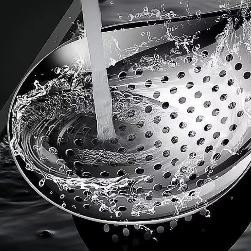 1 Pack Stainless Steel Kitchen Colander Spoon Filter Strainer Food Scoop Perforated Skimmer  Easy to Clean